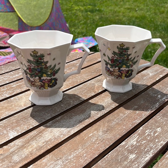 NIKKO Set of two Christmastime Nikki Japan mugs NIKKO Christmastime mug Japan - Picture 5 of 7